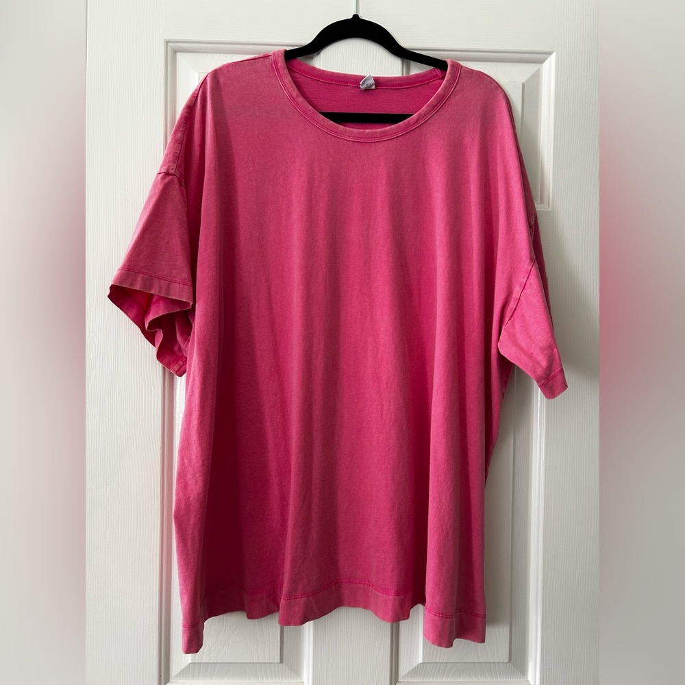 Old Navy Vibrant Pink Women's Short Sleeve Tee